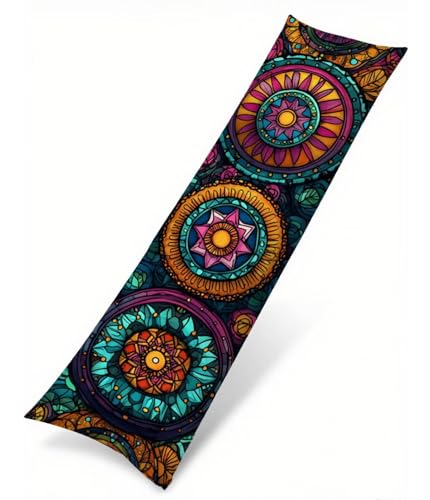 Seitenschläferkissen Bezug Farbe Kissenbezug 50 x 150 Schwangerschaftskissen Mandala, Samt Atmungsaktiv und Weich Body Pillow, für Deko Wohnzimmer Sofa Kopfkissenbezug, Geschenke für Fraue T-2997 Seitenschläferkissen Bezug Farbe Kissenbezug 50 x 150 Schwangerschaftskissen Mandala, Samt Atmungsaktiv und Weich Body Pillow, für Deko Wohnzimmer Sofa Kopfkissenbezug, Geschenke für Fraue T-2997 von Saweefog