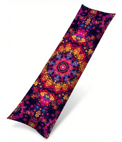 Seitenschläferkissen Bezug Lila Kissenbezug 30 x 90 Schwangerschaftskissen Mandala, Samt Atmungsaktiv und Weich Body Pillow, für Deko Wohnzimmer Sofa Kopfkissenbezug, Geschenke für Fraue T-1729 Seitenschläferkissen Bezug Lila Kissenbezug 30 x 90 Schwangerschaftskissen Mandala, Samt Atmungsaktiv und Weich Body Pillow, für Deko Wohnzimmer Sofa Kopfkissenbezug, Geschenke für Fraue T-1729 von Saweefog