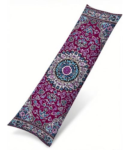 Seitenschläferkissen Bezug Lila Kissenbezug 40 x 120 Schwangerschaftskissen Böhmen, Leinen Atmungsaktiv und Weich Body Pillow, für Deko Wohnzimmer Sofa Kopfkissenbezug, Geschenke für Fraue T-1702 Seitenschläferkissen Bezug Lila Kissenbezug 40 x 120 Schwangerschaftskissen Böhmen, Leinen Atmungsaktiv und Weich Body Pillow, für Deko Wohnzimmer Sofa Kopfkissenbezug, Geschenke für Fraue T-1702 von Saweefog