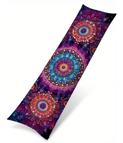 Seitenschläferkissen Bezug Mandala Kissenbezug 30 x 90 Schwangerschaftskissen Lila, Samt Atmungsaktiv und Weich Body Pillow, für Deko Wohnzimmer Sofa Kopfkissenbezug, Geschenke für Fraue T-1872 Seitenschläferkissen Bezug Mandala Kissenbezug 30 x 90 Schwangerschaftskissen Lila, Samt Atmungsaktiv und Weich Body Pillow, für Deko Wohnzimmer Sofa Kopfkissenbezug, Geschenke für Fraue T-1872 von Saweefog