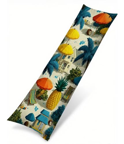 Seitenschläferkissen Bezug Ozean Kissenbezug 40 x 120 Schwangerschaftskissen Landschaft, Leinen Atmungsaktiv und Weich Body Pillow, für Deko Wohnzimmer Sofa Kopfkissenbezug, Geschenke für Fraue T-1515 Seitenschläferkissen Bezug Ozean Kissenbezug 40 x 120 Schwangerschaftskissen Landschaft, Leinen Atmungsaktiv und Weich Body Pillow, für Deko Wohnzimmer Sofa Kopfkissenbezug, Geschenke für Fraue T-1515 von Saweefog