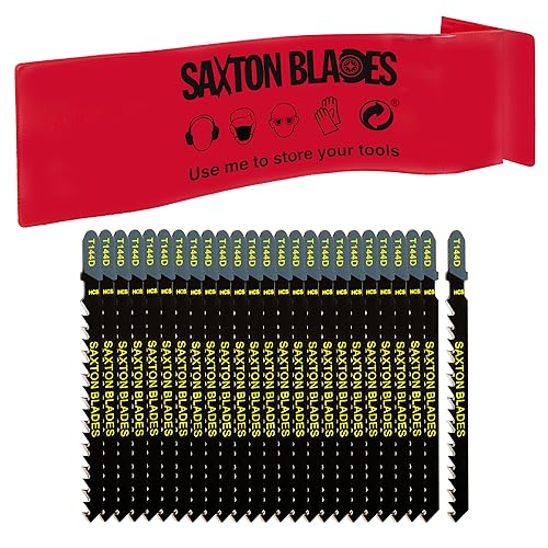 Saxton Stichsägeblätter Holz T144D passend für Bosch, Dewalt, Hitachi, Makita, Festool etc., 25 Stück von Saxton Blades