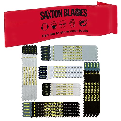 Saxton Stichsägeblätter T144D T101B T101BR T111C T101AO T118G Holz & Metall passend für Bosch, Dewalt, Makita etc, 30 Stück von Saxton Blades