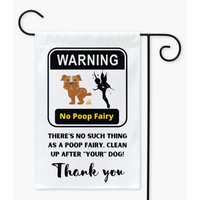 Achtung No Poop | 12x18 Oder 24x32 Zoll Meter Flagge| Rasen Und Gartendekorationen| Neues Wohndekor von SayItLouderDesigns