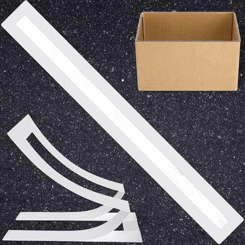 Sayglossy 1 Stück 4 x 92 Zoll Parkplatz-Schablonen und Papierschalen-Set Faltbare Parkplatz-Linie Schablone Wiederverwendbare Parkvorlage für Parkplatz und Gehweglinien von Sayglossy