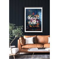 Alright Petal Floral Gemalter Urbaner Kunstdruck Altered Vintage Wandkunst Typografie Druck Home Decor von SaytheWordCreative