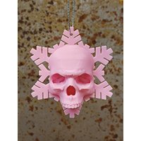 3D Gedruckter Totenkopf Schneeflocke, Totenköpfe, Schneeflocken, Weihnachtsschädel, Weihnachtsschneeflocke von SazSkullduggery