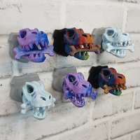 T-Rex Skull Kühlschrankmagnet, 3D Gedruckter Schädel, Dinosaurier Schädel Kühlschrankmagnet von SazSkullduggery