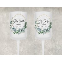 Braut Und Bräutigam Weingläser | Mr & Mrs Weinglas Hochzeitsgeschenk Geschenk Glas Mann Frau von Sazzamaroos