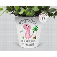 Braut & Bräutigam Blumentöpfe | Brautosaurus Groomasaurus Braut Und Bräutigam Dinosaurier Geschenk Hochzeit Hochzeitsgeschenk Herr Frau von Sazzamaroos