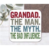 Grandad Geschenk | Opa Untersetzer Der Mann Mythos Schlechte Einfluss Geburtstag Weihnachtsgeschenk Für Bad Influence Tasse Witzig von Sazzamaroos