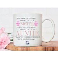 Schwester Tasse | Personalisierte Schwester Tante Tasse Das Beste, Wenn Du Dich Als Schwestertasse Geschenk Für von Sazzamaroos