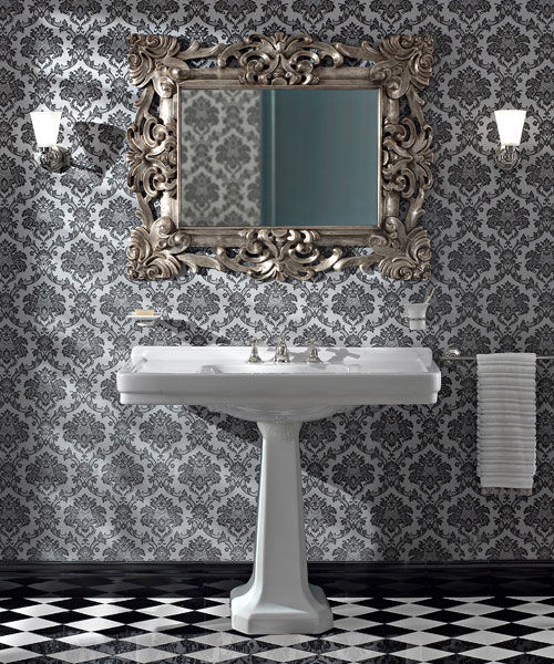 Waschbecken Retro/Vintage Serie Neoclassica Weiß von Sbordoni von Sbordoni