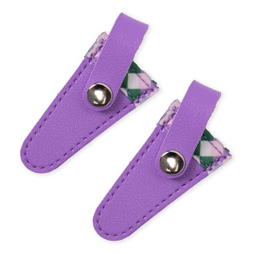 2 PCs Farbgitterschere Schutzabdeckungen Tragbares Trimmwerkzeug PU Stickerei Schere Scheide von Sbshiouu