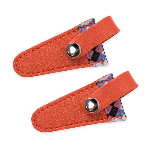 2 PCs Farbgitterschere Schutzabdeckungen Tragbares Trimmwerkzeug PU Stickerei Schere Scheide 2 PCs Farbgitterschere Schutzabdeckungen Tragbares Trimmwerkzeug PU Stickerei Schere Scheide von Sbshiouu