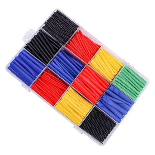 530/800pcs Wärmeschreinrohr Kits 2: 1 Schrumpfbare Drahtverpackung Wasserdichte Elektrische Kabelschutzschutzmantel Härte Hitzeschreibsrohr Kits Schläuche Für Elektrische Drahtisolierung Kabel von Sbshiouu