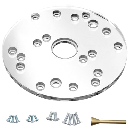 Klare Acryl Vorlagenführer Adapter Router Platten Messing Ausrichtungsstift Für Genaue Router Bitpositionierung Betrieb Universeller Bohrmaschinenpresse Basisplatte Klare Acryl Vorlagenführer Adapter Router Platten Messing Ausrichtungsstift Für Genaue Router Bitpositionierung Betrieb Universeller Bohrmaschinenpresse Basisplatte von Sbshiouu
