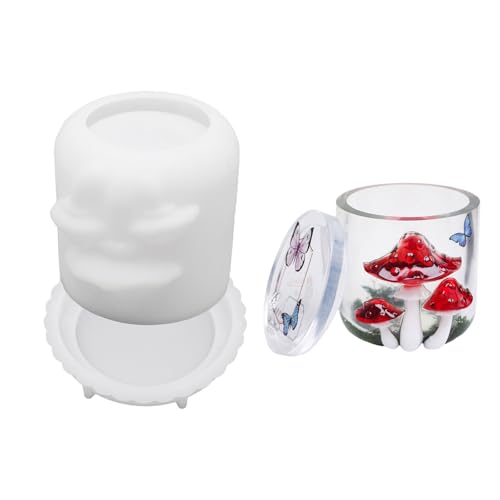 Multiple Verwendung Robuster Silikon Pilz Jar Schimmel Für Harzgieße Seifen Kerze Herstellen Einzigartige Designs Handwerk Artistik Silikonform Multiple Verwendung Robuster Silikon Pilz Jar Schimmel Für Harzgieße Seifen Kerze Herstellen Einzigartige Designs Handwerk Artistik Silikonform von Sbshiouu