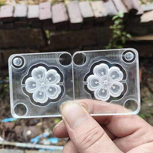 Doppelseitige Sakura-Acrylform – botanische Wachsscheibe, Blumenmuster, Plakette für Raumduft, Bastelwerkzeug für Erwachsene von Sbuxhrkid