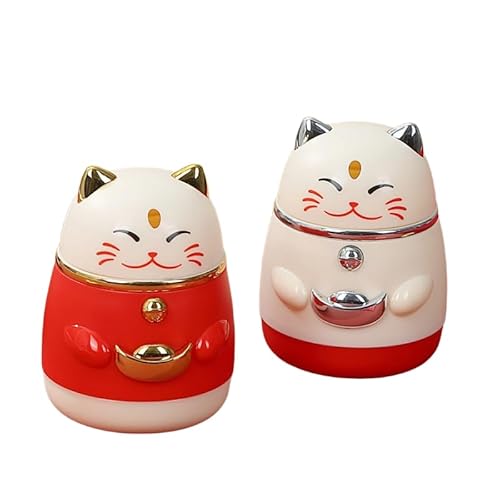 Sbuxhrkid Lucky Cat Automatischer Zahnstocherspender, niedliches Kunststoff-Küchengeschirr mit gefedertem Druckknopfverschluss, Schreibtisch-Zahnstocherhalter, lustiges Zubehör für die Hausbar Sbuxhrkid Lucky Cat Automatischer Zahnstocherspender, niedliches Kunststoff-Küchengeschirr mit gefedertem Druckknopfverschluss, Schreibtisch-Zahnstocherhalter, lustiges Zubehör für die Hausbar von Sbuxhrkid