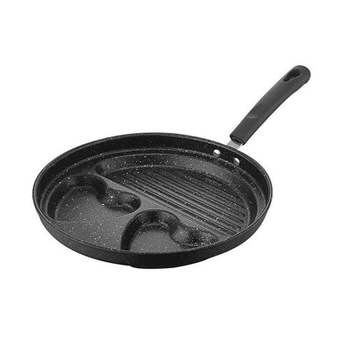 Eierbratpfanne mit 4 Löchern, antihaftbeschichtet, vielseitige Frühstückspfanne für Eier, Pfannkuchen, Crepes, kompatibel mit Gasherd und Induktionskochfeld Eierbratpfanne mit 4 Löchern, antihaftbeschichtet, vielseitige Frühstückspfanne für Eier, Pfannkuchen, Crepes, kompatibel mit Gasherd und Induktionskochfeld von Sbyzm