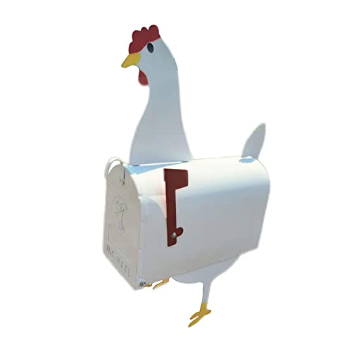 Sbyzm Einzigartige Huhn Kuh Pferd Briefkasten Metall Wandmontage Außen Box Tierdekoration Q0g4 Garten Briefkästen Handwerk Wetterfest von Sbyzm