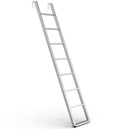 Scafom-rux Etagenleiter Stahl [2,16 Meter Höhe] Gerüstleiter aus Aluminium Anlegeleiter - Stabile Aluminium Leiter - Leiter zum einhängen - Leiter Gerüst von Scafom-rux