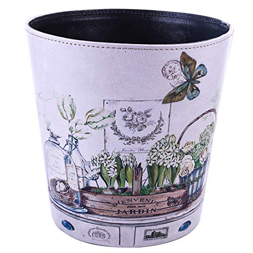 Scakbyer Papierkorb, 10L PU Leder Mülleimer, Dekorative Abfallkorb, Kapazität kleine Abfallpapierkorb, Wasserdichte Mülleimer für Wohnzimmer, Schlafzimmer, Büro und Küche - Schmetterling - Topfpflanze Scakbyer Papierkorb, 10L PU Leder Mülleimer, Dekorative Abfallkorb, Kapazität kleine Abfallpapierkorb, Wasserdichte Mülleimer für Wohnzimmer, Schlafzimmer, Büro und Küche - Schmetterling - Topfpflanze von Scakbyer
