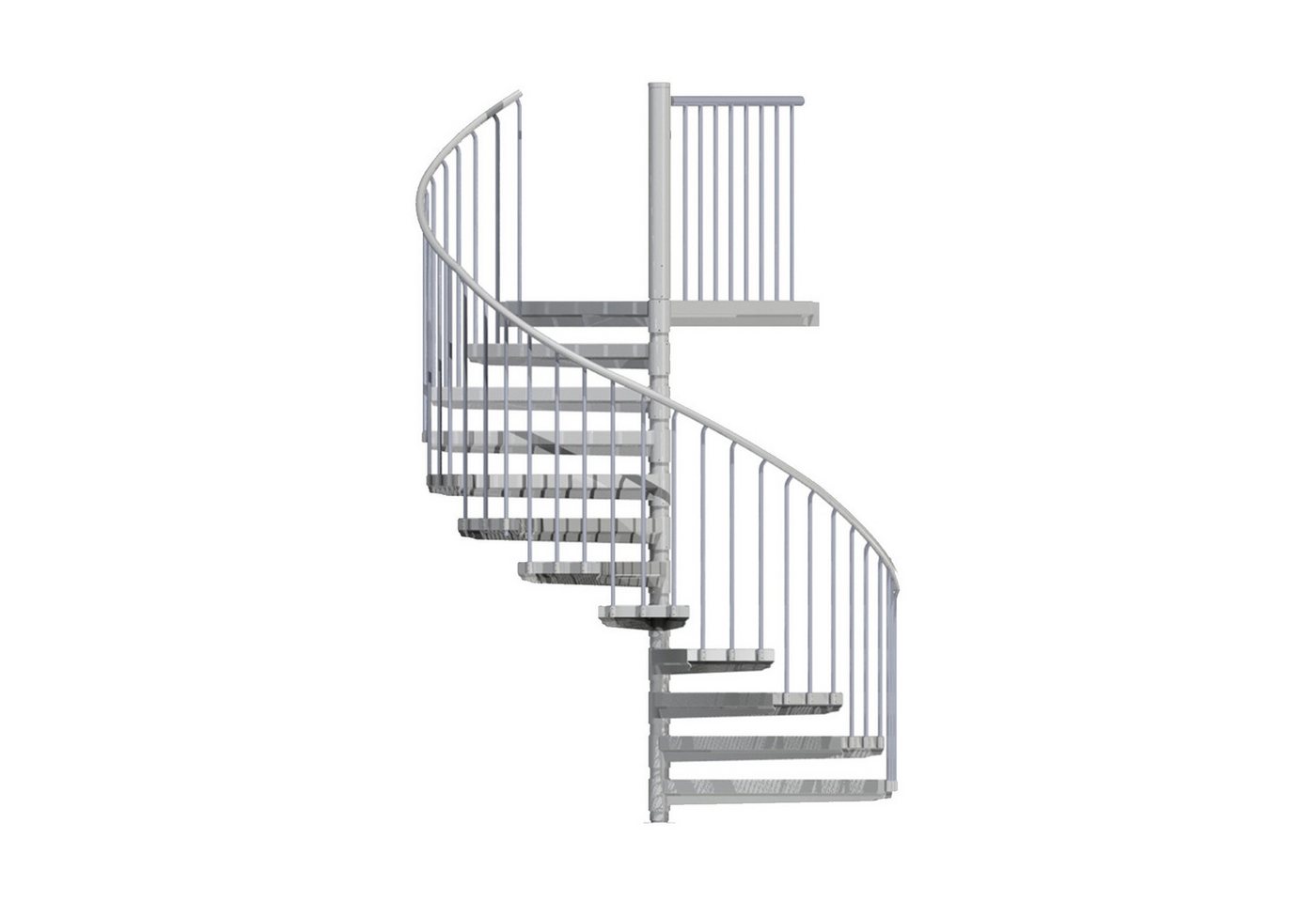 Scalant Außentreppe Spindeltreppe Scarvo M, für Geschosshöhen bis 284 cm, Stufen mit Streckgitter Scalant Außentreppe Spindeltreppe Scarvo M, für Geschosshöhen bis 284 cm, Stufen mit Streckgitter von Scalant