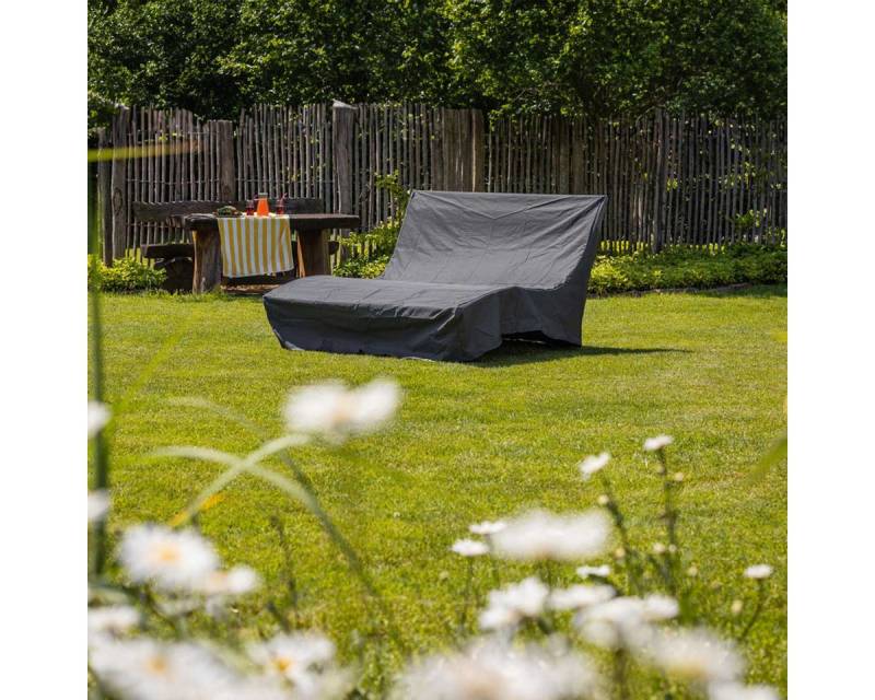 Scalant Gartenliege Waldsofa Classic, mit Auflage & Kissen hell + Schutzhülle, Latten aus Thermokiefer von Scalant