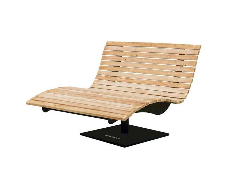 Scalant Gartenliege Waldsofa Swing, mit Auflage & Kissen dunkel, Latten aus Lärche von Scalant