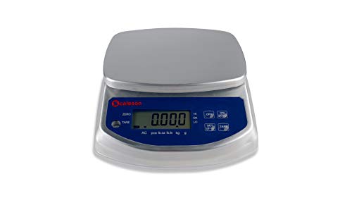 SCALESON S120 Edelstahl Tischwaage/Kompaktwaage/Großküchenwaage/aus hochwertigem Edelstahl/Staub - und Spritzwasser geschützt (IP68) / Max. 6kg - 1g von Scaleson