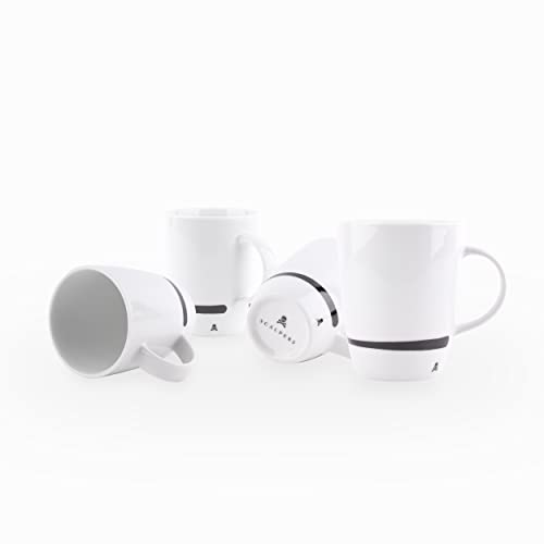 Set von 4 Calavera Cup von 330 ml in weißen Porzellan -Skalpern Haus von Scalpers