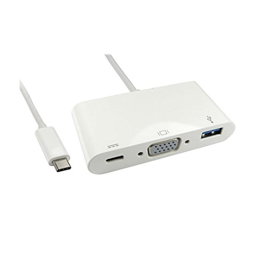 USB 3.0 C zu VGA 15 cm Kabel USB-Adapter + Power) von Scan
