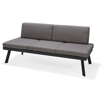 ScanCom Opal Sofa 2-sitzer Gestell aus Aluminium in Graphit von ScanCom