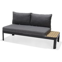 ScanCom Portals 2-sitzer Sofa Aluminium / Teak von ScanCom