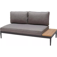 ScanCom Topaz 2-sitzer Sofa Aluminium / Teak von ScanCom
