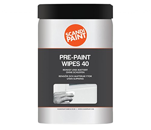 Scandi SP PRE-PAINT WIPES 40 STÜCK - Oberflächenwipes - Feuchttücher - frischer Duft - glatte Oberflächen von Scandi SP PRE-PAINT WIPES