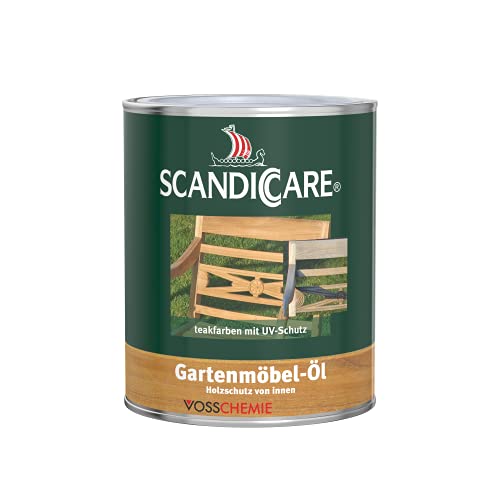 Scandiccare 145612 Gartenmöbelöl Wirksamer Holzschutz SC Gartenmöbel-Öl 1L von Scandiccare