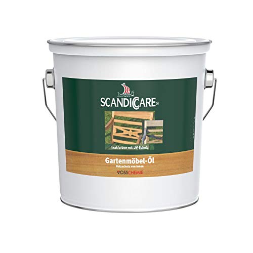 Scandiccare® Gartenmöbelöl 3L - Wirksamer Holzschutz für Ihre Gartenmöbel von Scandiccare
