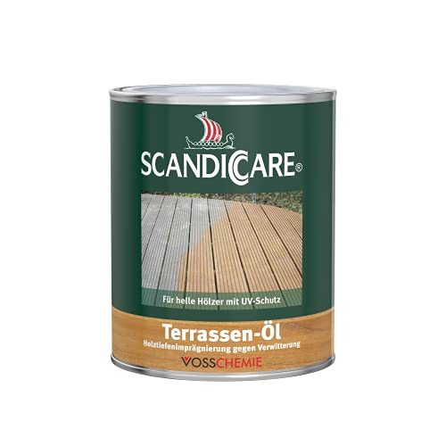 Scandiccare Terrassenöl hell 1L - Holzöl für helle Hölzer im Außenbereich von Scandiccare
