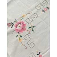 Schweden Tischdecke Vintage Blumen Dekor von ScandinaviJulBox