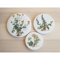 3Er Set Villeroy & Boch Botanica Emaille Herdabdeckungen, Wanddekor, Küchendekor von Scandinaviafinds