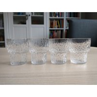 4 Tapio Wirkkala, Paadar Schnapsgläser, Iittala Finland, Nordic Glass von Scandinaviafinds