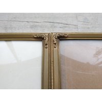 Paar Antike Bronze Rahmen, Tischplatte, Wand-Dekor, Vintage Hochzeit von Scandinaviafinds