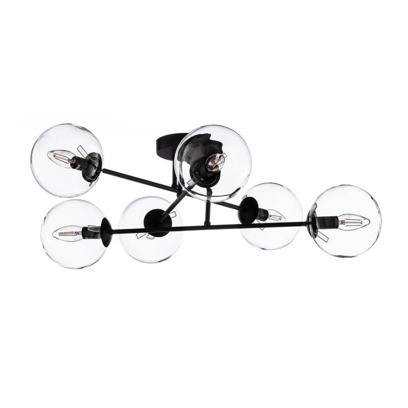 Scandinavian Choice Deckenleuchte Glassy Deckenlampen 6 Flg. Gerade Glas Klar44 B-Ware von Scandinavian Choice