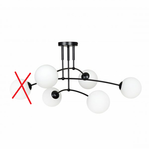 Scandinavian Choice Pregos 6 Lampe Leuchte Deckenlampe E14 Siehe Text/Foto B-Ware von Scandinavian Choice