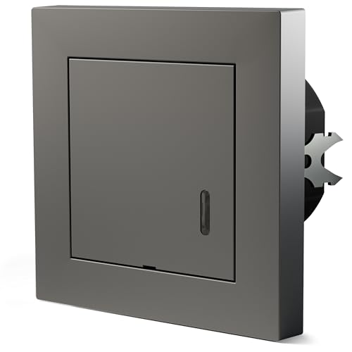 Scandinavian Home Bewegungsmelder Innen - HF Bewegungsmelder Lichtschalter Standardmaß 55-180° 15m Erfassung, mit 3-Draht-Technik/Neutralleiter für LED, Unterputz Montage - Anthrazit Matt Scandinavian Home Bewegungsmelder Innen - HF Bewegungsmelder Lichtschalter Standardmaß 55-180° 15m Erfassung, mit 3-Draht-Technik/Neutralleiter für LED, Unterputz Montage - Anthrazit Matt von Scandinavian home Lysea