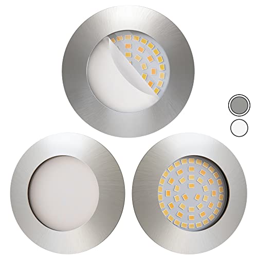 Scandinavian home 3er Set LED Einbaustrahler Dimmbar WarmDim 230V 5,8W Warmweiß 60mm - 70mm I Badezimmer geeignet ICRI 90 580lm 3100K 68mm I Edelstahldesign mit Milchglas I LED Spot flach Scandinavian home 3er Set LED Einbaustrahler Dimmbar WarmDim 230V 5,8W Warmweiß 60mm - 70mm I Badezimmer geeignet ICRI 90 580lm 3100K 68mm I Edelstahldesign mit Milchglas I LED Spot flach von Scandinavian home Lysea