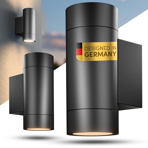 Scandinavian home Aussenlampe Wand 2er Set - Wandleuchte Aussen & Innen mit GU10 Fassung, Außenwandleuchten IP65 - Wandlampe Aussen, Aussenleuchten Hauswand, Außenleuchte Wand - Zweiflammig, Anthrazit Scandinavian home Aussenlampe Wand 2er Set - Wandleuchte Aussen & Innen mit GU10 Fassung, Außenwandleuchten IP65 - Wandlampe Aussen, Aussenleuchten Hauswand, Außenleuchte Wand - Zweiflammig, Anthrazit von Scandinavian home Lysea
